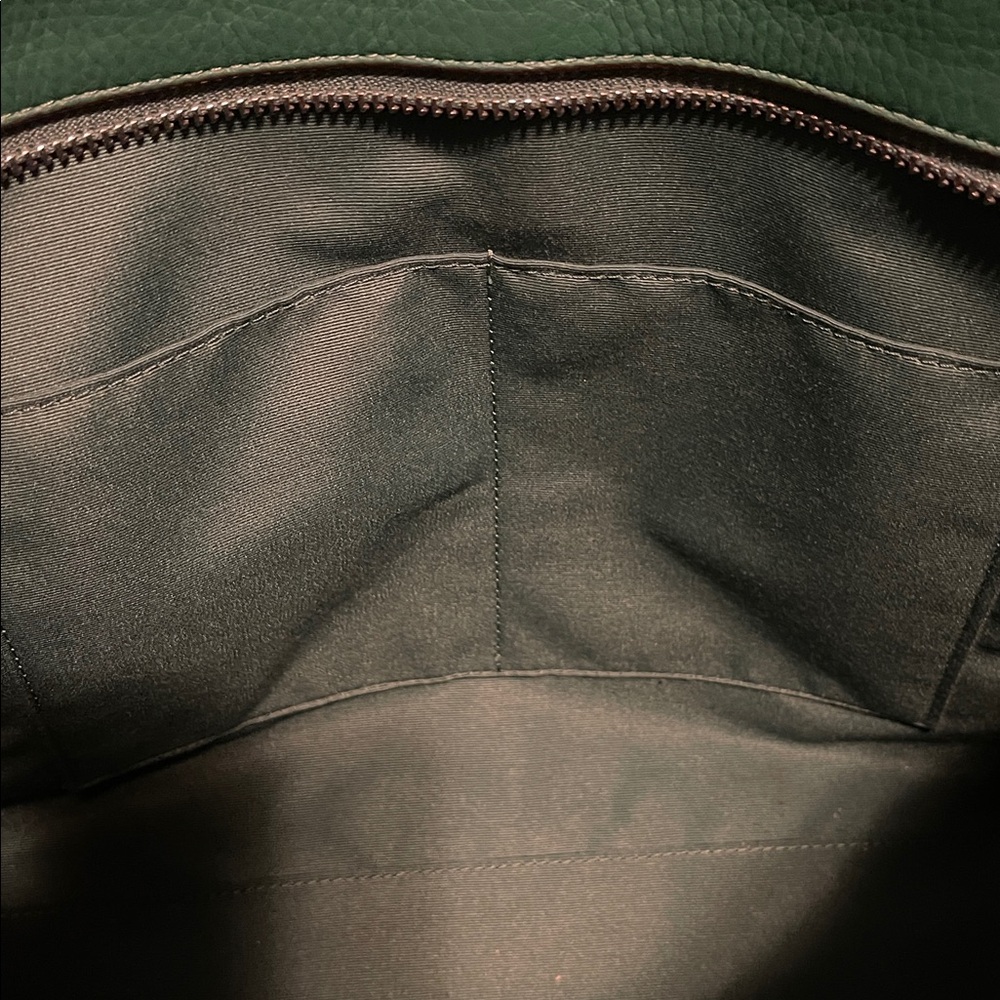 Coach Emerald Green Leather Shoulder Bag - Picture 14 of 16